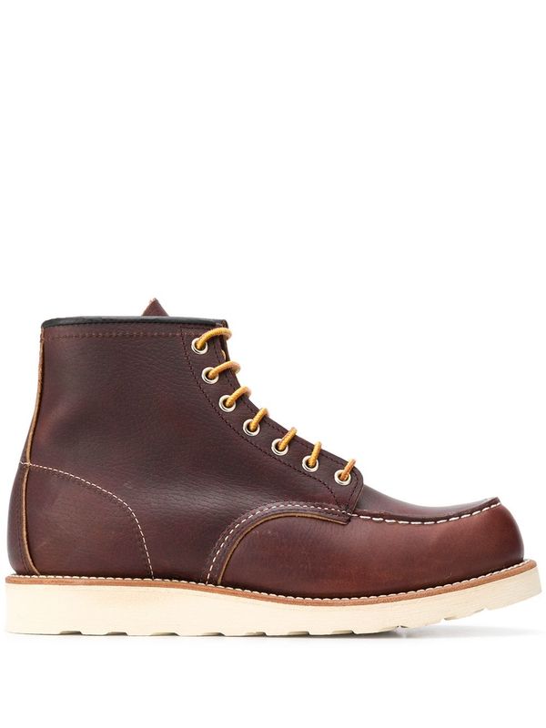 Red Wing Brown Lace-Up Boots