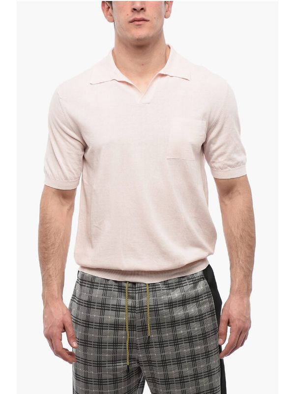 Short Sleeved Polo With Breast Pockets Polo Shirts