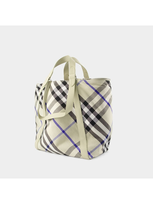 Check Pattern Medium Tote Bag