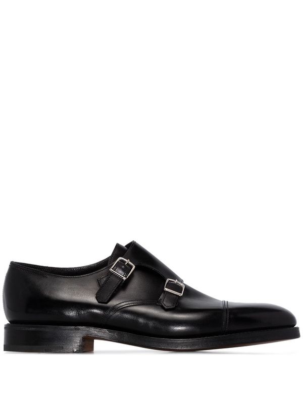 William
  Leather Monk Strap Shoes