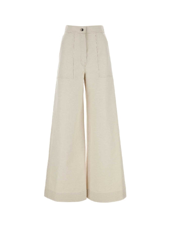 Wide Cotton Linen Pants