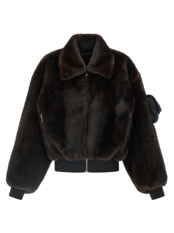 Coperni Brown Fur & Shearling