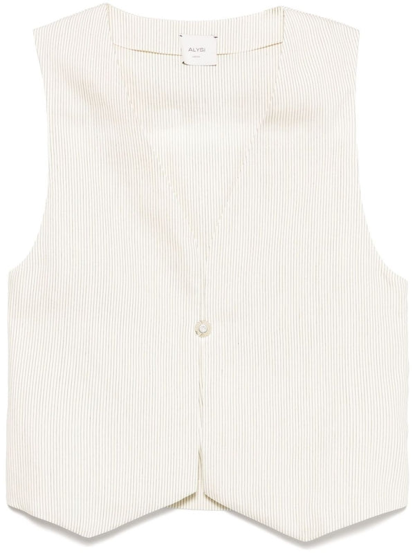 Pinstripe
  V-Neck Vest