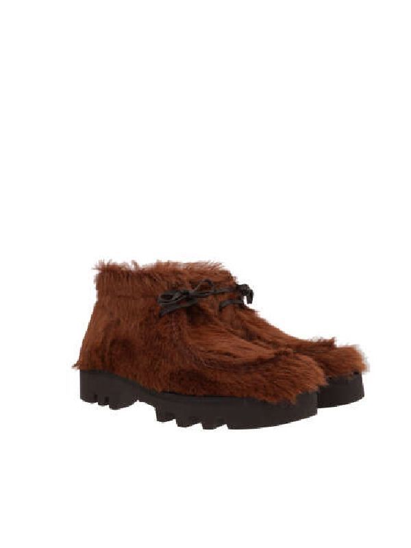 Fur Chunky Sole Wallabee Boots