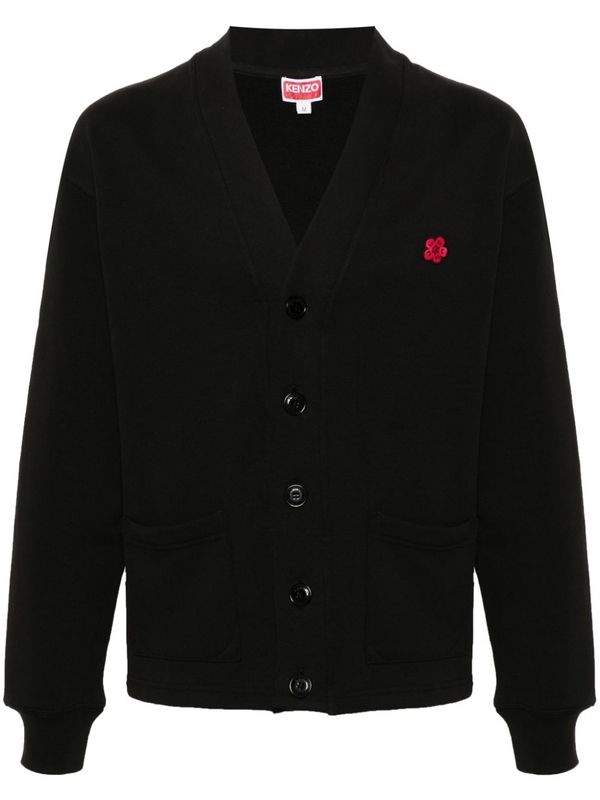 散景花朵 V 领开衫