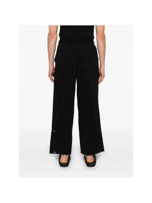 Logo Drawstring Nylon Blend Pants