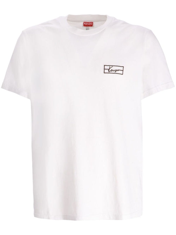 Weave Logo Embroidered Short Sleeve
  T-shirt