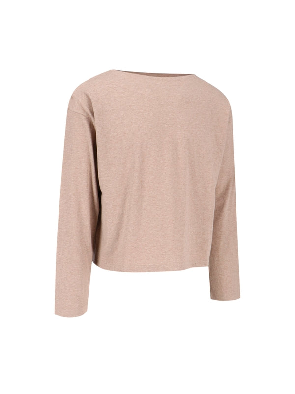 Cotton Cashmere Long Sleeve Top