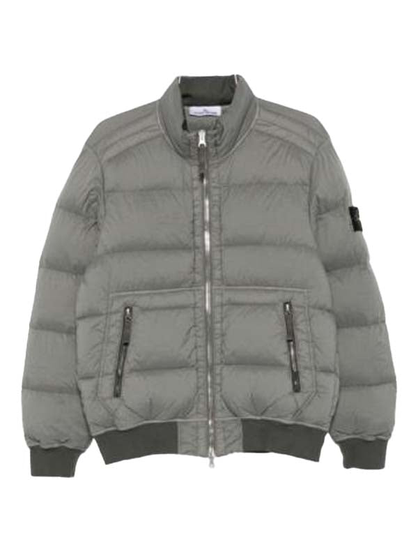 Stone Island Grey Bomber Padded Jacket