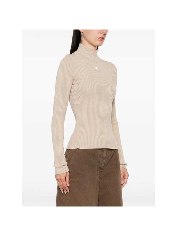 Courrèges Beige Knitted