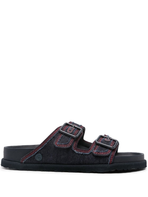 Arizona Buckle Detail Denim Sandals