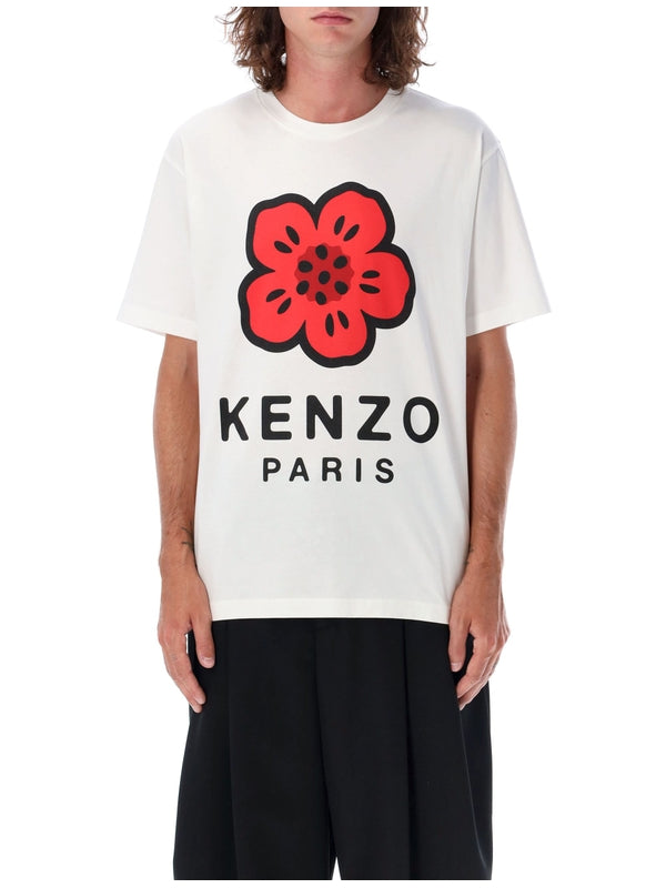 KENZO - Boke Flower Printing Short Sleeve T-Shirt - Jente