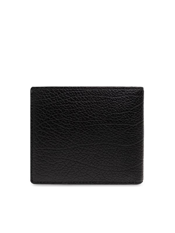 B Cut Leather Bifold Wallet