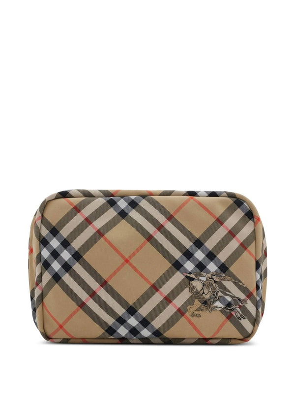 Ekd Check Pattern Pouch