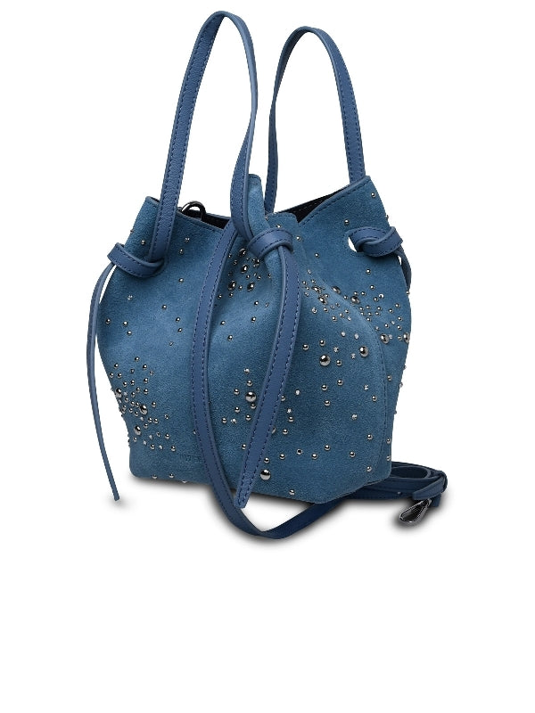 Bulb Studded Suede Tote Bag