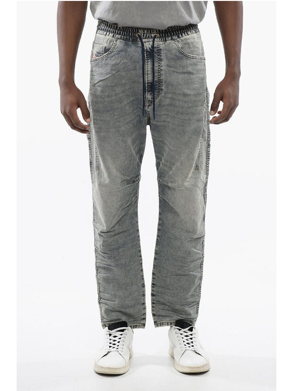 Solid Color 2040 D-AMAGE Jogg Jeans with Drawstring Waist 18 Denim Pants