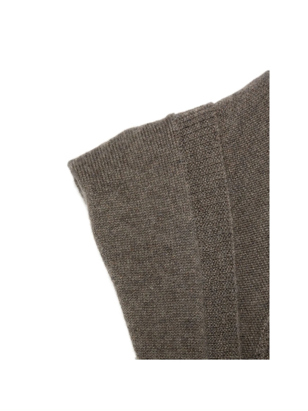 Ziggy Chen Brown Wool Mufflers
