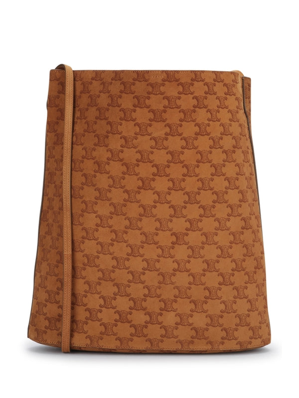 Triomphe Suede Cross Bag