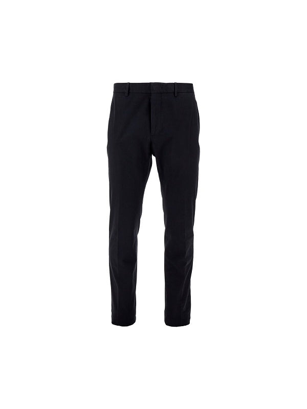 Cotton Blend Tailored Pants