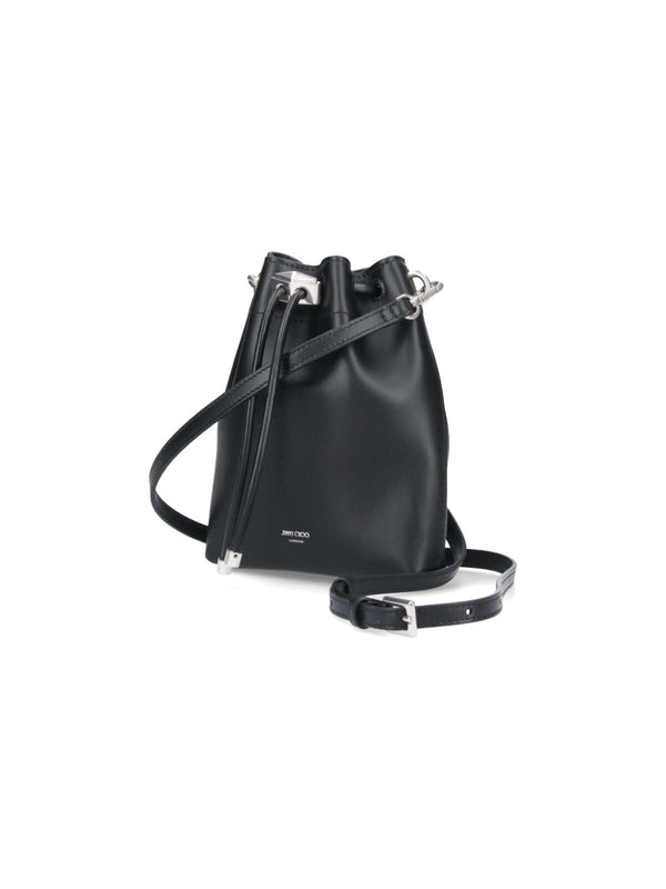 BON BON Logo Leather Bucket Bag