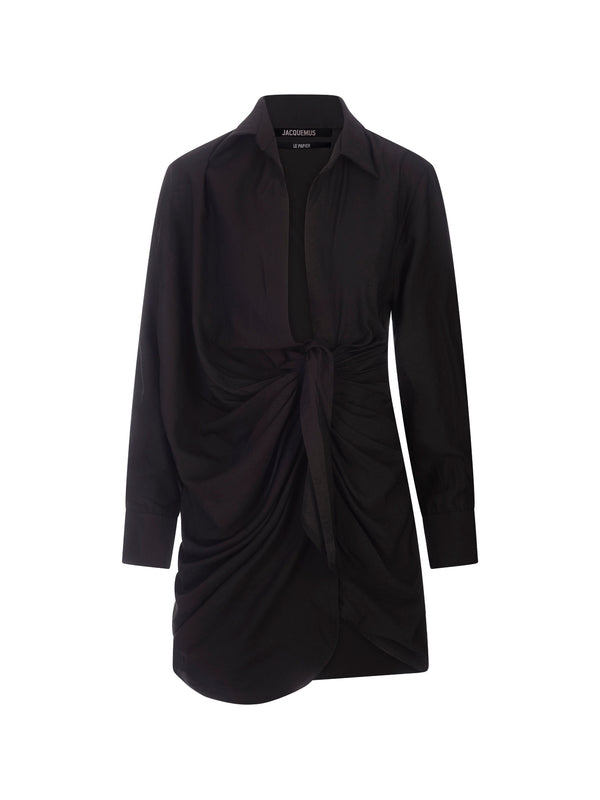 Baia Drape Shirt Dress
