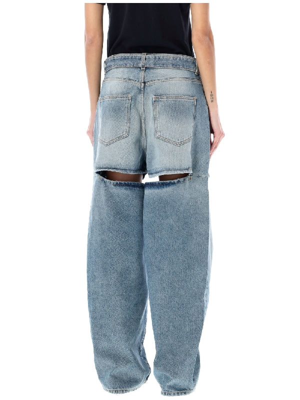 SSHEENA - Joplin Cut-out Belted Denim Pants - Jente