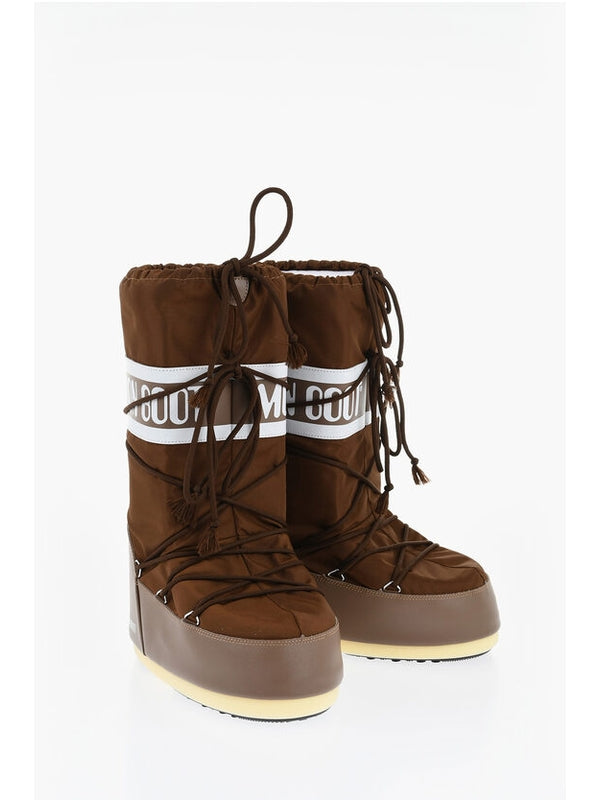 Moon Boot Brown Lace-Up Boots