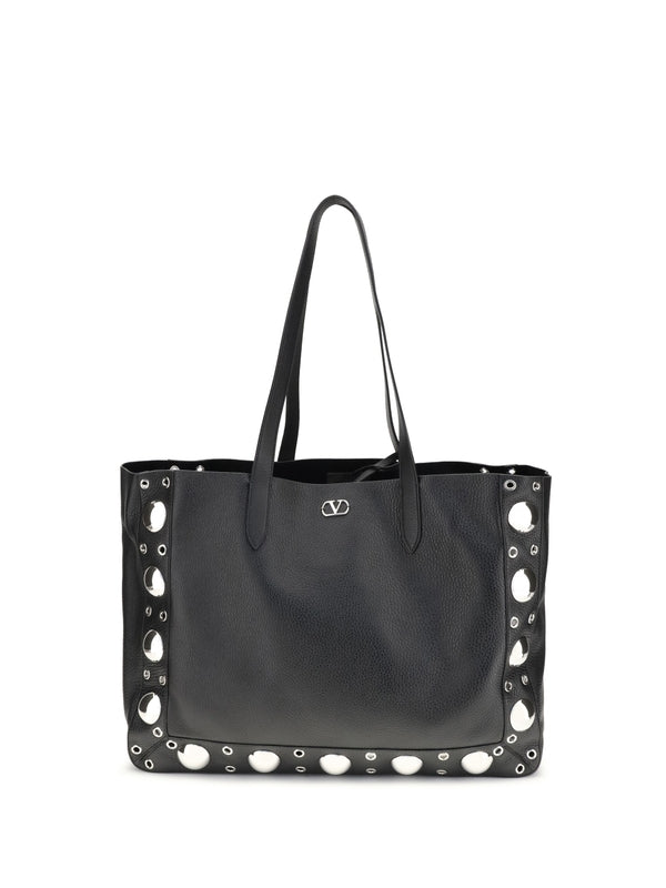 Valentino Black Tote Bags