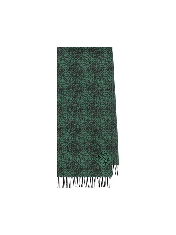 Anagram Logo Pattern Wool Cashmere Muffler