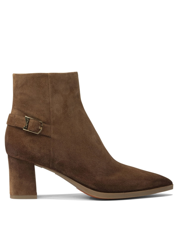 Santoni Brown Ankle Boots