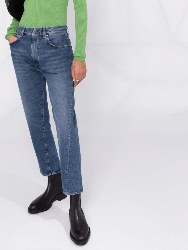 Straight Crop
  Denim Pants