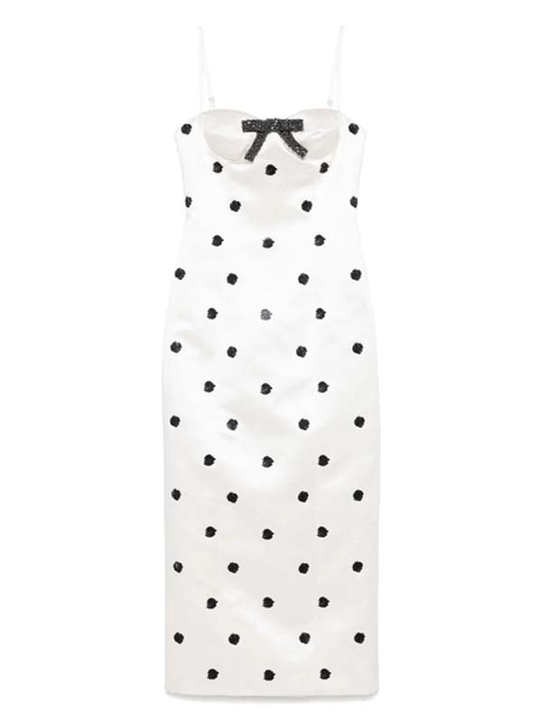 Polka-Dot Print Dress