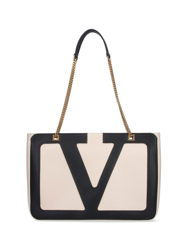 Viva Superstar Leather Chain Tote Bag