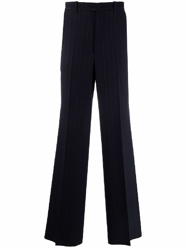 Pinstripe Wool Pants