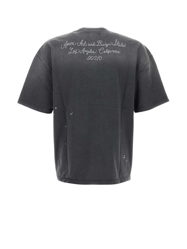 Amiri Black Half Sleeve