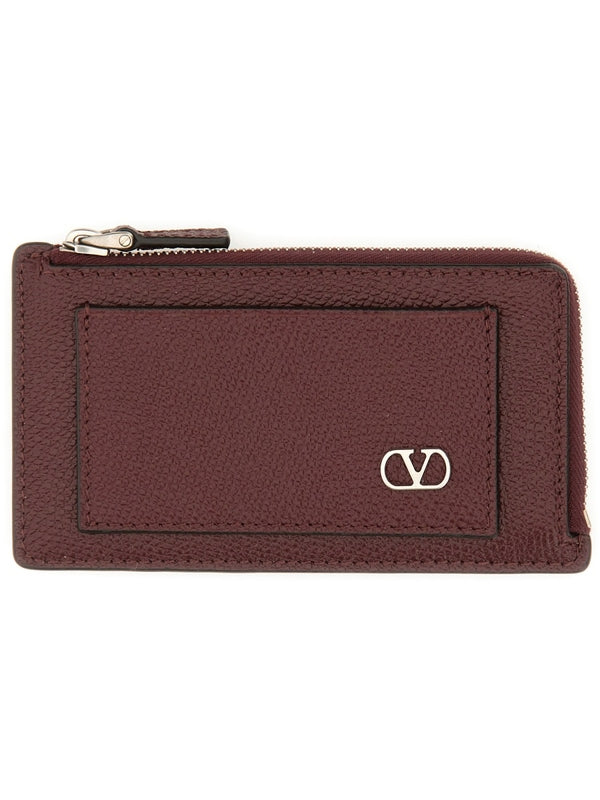 Valentino Burgundy Card Holders