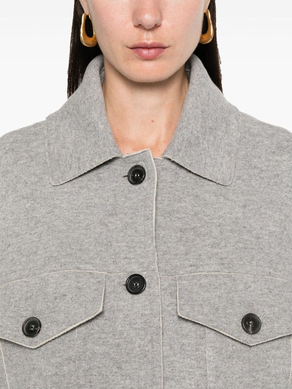 Wool Cashmere Shirt Jacket