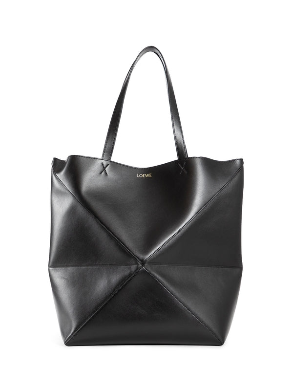 Puzzle Fold Leather Tote Bag