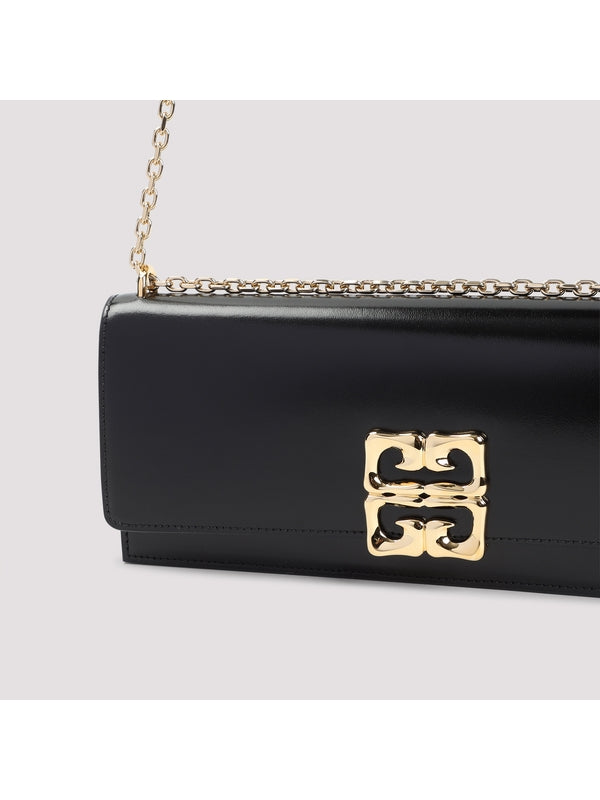 4g Metal Logo Leather Chain Shoulder Bag