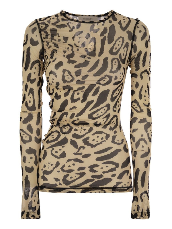 All-Over Printed Long Sleeve Top