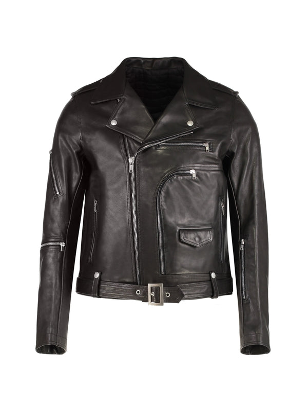 Black Leather Biker Jacket
