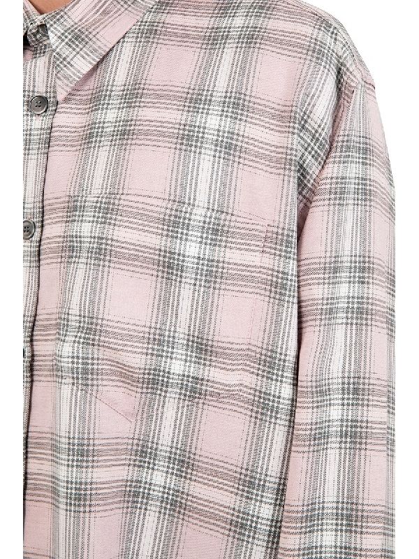 Wool Blend Check Shirt