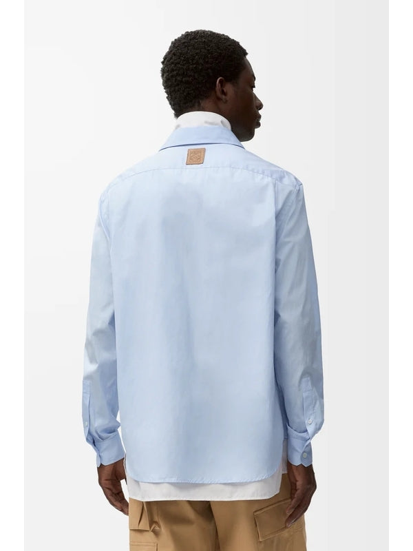 Anagram Patch Hybrid Layered Shirt