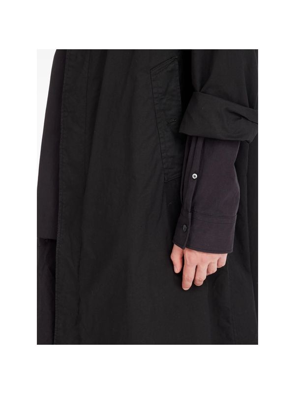 Back Stitch Layered Trench Coat