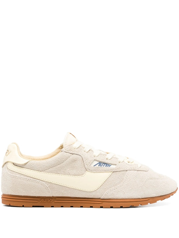 Autry Beige Low Top Sneakers