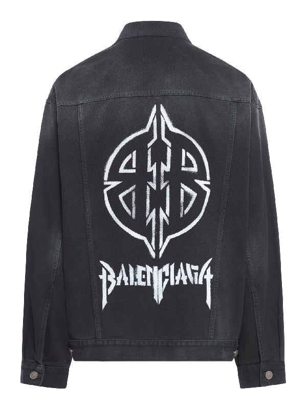 Back Logo Printing Denim
  Jacket