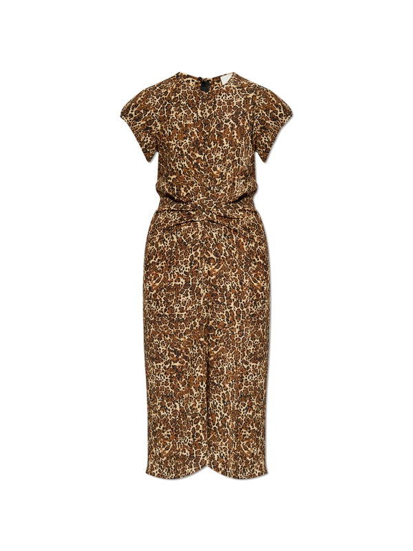 Terena Leopard
  Pattern Silk Dress