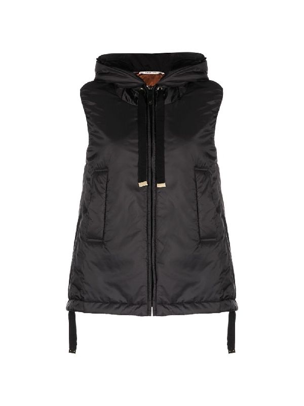 Drawstring Hoodie Vest