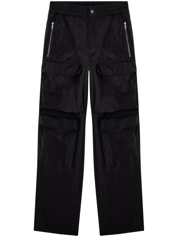 Zipper Pocket Nylon Pants