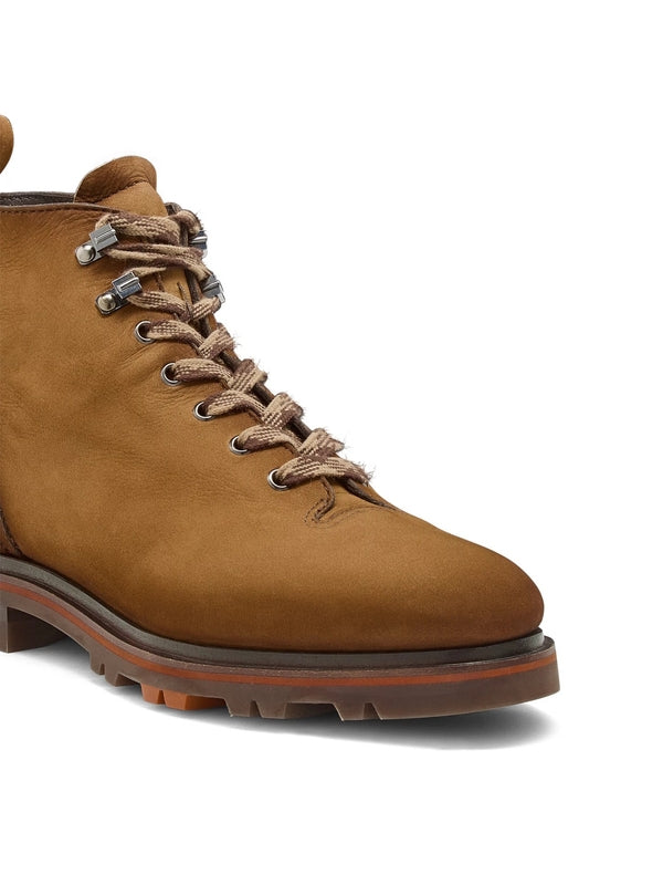 Santoni Brown Lace-Up Boots